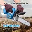 21V Brushless Cordless Chainsaw 10 Inch Handheld