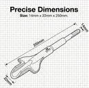SDS Plus Winged Gouging Chisel 14 x 22 x 250mm