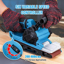 900W Handheld Belt Sander, 76x533mm with Dust Bag