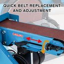 375W Bench Belt and Disc Sander, 150mm Disc, 100 x