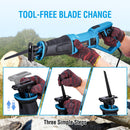 Reciprocating Saw 750W, 20mm Stroke Length, 2800