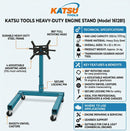 Engine Stand 1250 lb 570kg, Durable Steel Frame