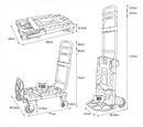 2 In 1 Folding Sack Truck, 150kg/80kg Capacity