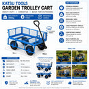 Garden Trolley Cart with Steel Mesh 86x46cm, 200kg