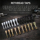 49-Piece Thread Chaser Set - Rethreading Tool Kit