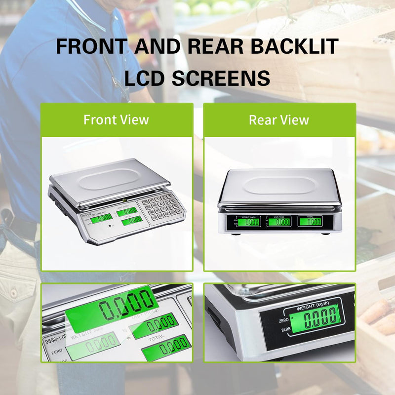KATSU Digital Computing Scale 30KG /10g with LCD Display Electronic Calculating