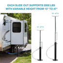 Slide Out Stabilizer Jacks 2PCs 15-26"