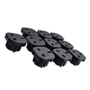 UK to Euro Plug Adaptor 10PCs Pack (black)