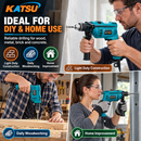 KATSU Tools 500W Electric Impact Drill 13mm Chuck Variable Speed DIY 100136