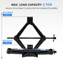 2 Ton Scissor Wind Up Car Lifting Screw Jack With Wrench