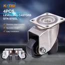 Levelling Castors Stainless Steel 4PCs
