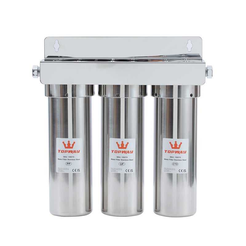 3 Stage Water Filter Stainless Steel