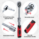 Extendable Wrench Socket 50PCs Set 1/4 2-24NM