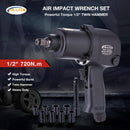 Air impact wrench Set Twin Hammer 1/2