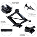 2 Ton Scissor Wind Up Car Lifting Screw Jack With Wrench