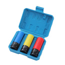 Impact Deep Socket Set Coloured 1/2" - CR-MO Black 85mm