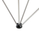 TOPWAY Foldable Working Table Wood & Tile 6 Legs Adjustable 117x62cm