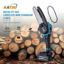 FIT-BAT Chainsaw with Oil Pump Extra Chain 6" With Battery 3.0Ah
