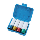 Impact Deep Socket Set Coloured 1/2" 4PCs CR-MO, 85mm