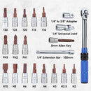 Torque Wrench Socket Set 1/4 2-24NM