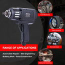 Air impact wrench Set Twin Hammer 1/2  1200Nm