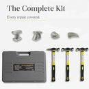 TOPWAY Auto Body Hammer & Dolly Set – Heat Treated Steel Dent Repair 7pc