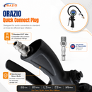 ORAZIO Digital Tyre Inflator Pressure Gauge LCD 230 PSI Air Compressor 230801