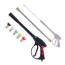 Pressure Washer Gun long with Lance wand & 5 Nozzle Tips 22mm