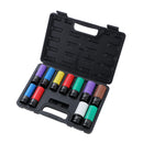 Impact Deep Socket Set Coloured 1/2" - CR-MO Black 85mm