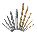 Screw Extractor Set With Drill Bits, 10PCs 1 to 5mm
