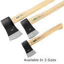 LINZI 2.5lb Wood Chopping Axe - Carbon Steel Blade & 70cm Wood Handle