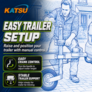 220lb Heavy-Duty Jockey Wheel Clamp for Trailer