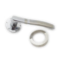 Premium Modern Wave Door Handles Stainless Chrome W Matching Hole Cover