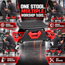 KATSU Tools 300lbs Rolling Mechanic Creeper Seat Workshop Stool Tool Tray 449305