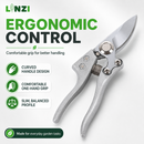 LINZI 210mm Bypass Pruning Shears Secateurs SK-5 Steel Extra Blade Spring 651108