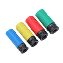 Impact Deep Socket Set Coloured 4PCs 1/2", Black CR-V, 78mm