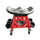 Garage Working Stool W Wheels Plastic Blue TC0617