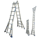 Aluminium Ladder Telescopic Foldable 1.2mm 8 Steps