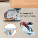 Swivel Leveling Castor 4PCs 75mm 3" - Red