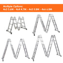Aluminium Ladder M Shape 1.2mm Thickness
