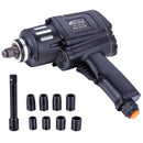 Air impact wrench Set Twin Hammer 1/2  1200Nm