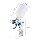 KATSU Gravity Feed Paint Spay Gun with 1.4/1.7/2.0mm 600CC