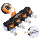 Garden Water Tap Divider With Auto connector 4 Exits