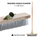 Wire Broom Head with Wooden Back No Handle