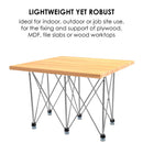 Foldable Working Table Wood & Tile - Adjustable