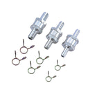 One Way Aluminium Fuel Valve 3PCs  8/10/12mm