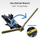 2 Ton Scissor Wind Up Car Lifting Screw Jack With Wrench