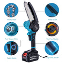 KATSU FIT-BAT Chainsaw w/Oil Pump Extra Chain 6 inch 3.0 Btry