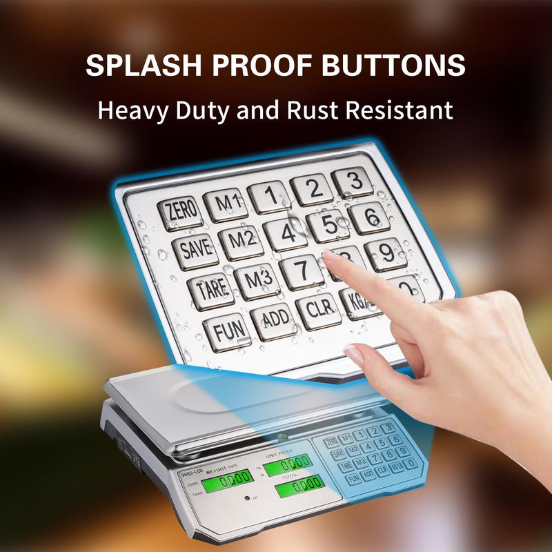 KATSU Digital Computing Scale 30KG /10g with LCD Display Electronic Calculating