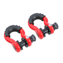 Tow Shackle 3/4 Inch With Rubber Sleeve 2PCs/pack